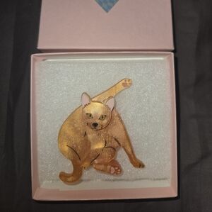 Kimchi & Coconut Quirky Cat Brooch